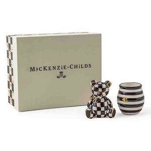 NWT MacKenzie-Childs Courtly Bear Hostess Set